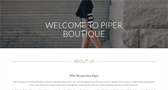 Desktop Screenshot of piperboutique.com
