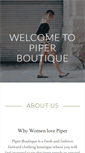Mobile Screenshot of piperboutique.com